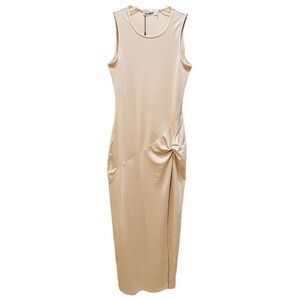 4th + Reckless Beige Maxi Bodycon Dress Medium NWT NEW!